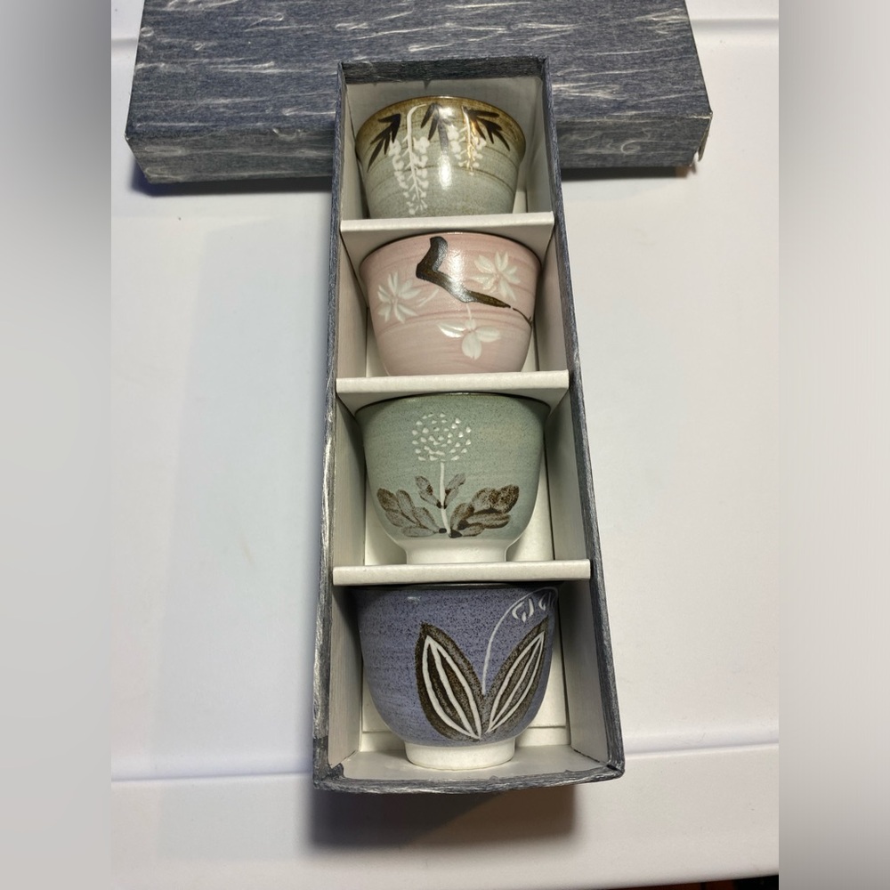 Japanese Tea cups, hand painted